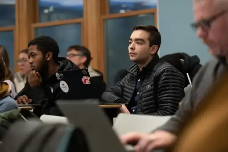 Student in a CMU lecture.